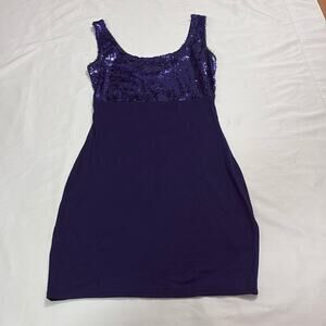 NWT Forever 21 Y2k Sequin Party Mini Dress Tank Small Mcbling Festival Snooki